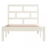 fehér tömör fenyőfa ágykeret 90 x 200 cm