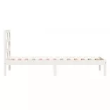 fehér tömör fenyőfa ágykeret 90 x 200 cm