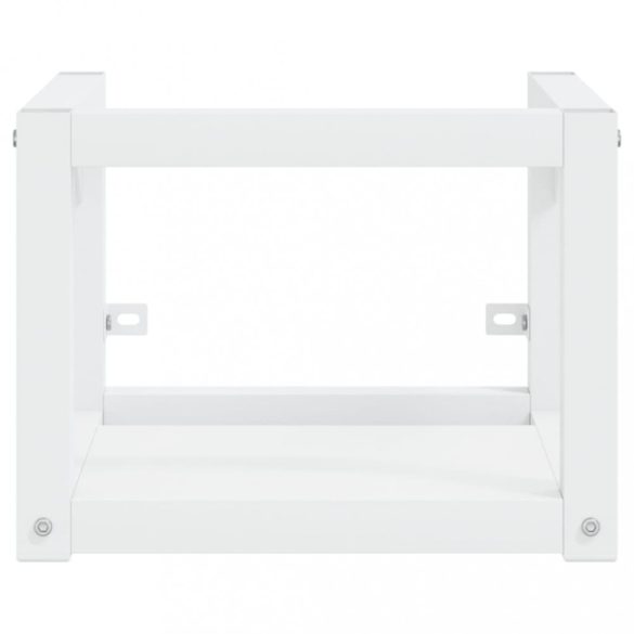 fehér vas fürdőszobai mosdókagylóváz beépített mosdóval