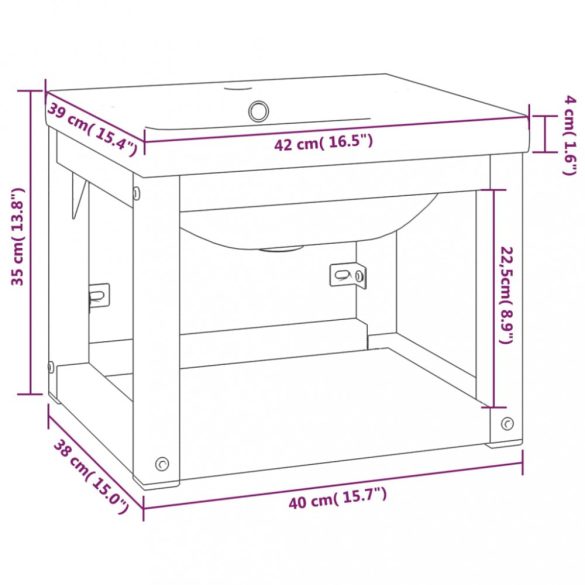 fehér vas fürdőszobai mosdókagylóváz beépített mosdóval