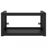 fekete vas fürdőszobai mosdókagylóváz beépített mosdóval