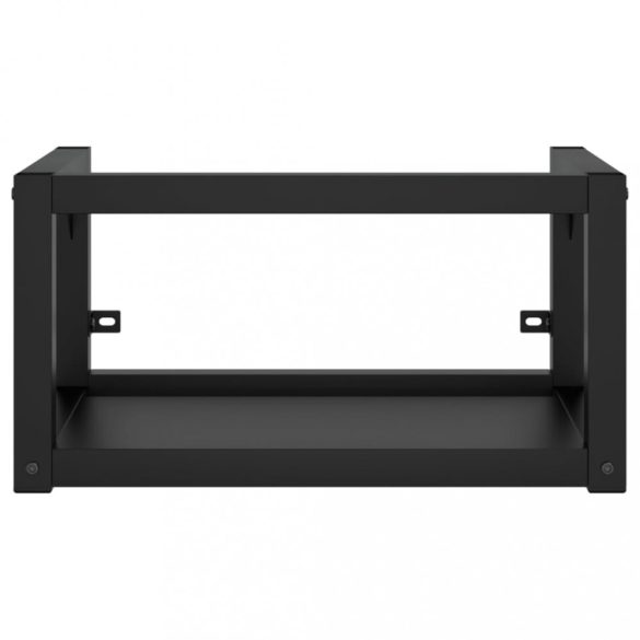 fekete vas fürdőszobai mosdókagylóváz beépített mosdóval