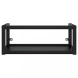 fekete vas fürdőszobai mosdókagylóváz beépített mosdóval