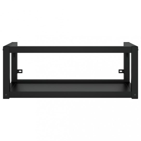 fekete vas fürdőszobai mosdókagylóváz beépített mosdóval