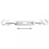 8 darabos rozsdamentes acél napvitorla-tartozékszett