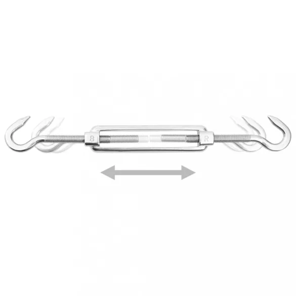 9 darabos rozsdamentes acél napvitorla-tartozékszett