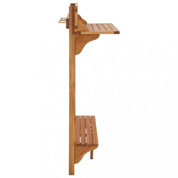 tömör akácfa erkély bárasztal 90 x 37 x 122,5 cm