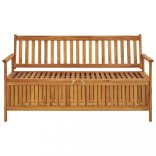 tömör akácfa kerti tárolópad 148 cm