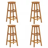 4 db tömör akácfa bárszék