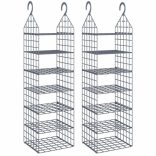 2 db akasztós szekrényrendező 7 polccal