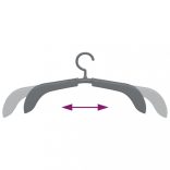 10 db szürke kihúzható vállfa