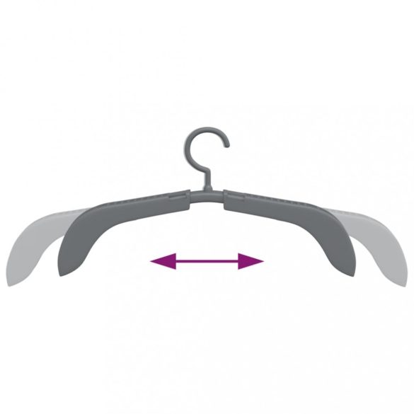 10 db szürke kihúzható vállfa