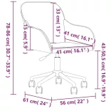 2 db krémszínű bársony forgó étkezőszék
