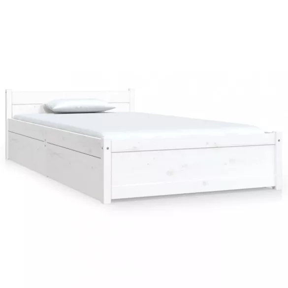 fehér ágykeret fiókokkal 90 x 190 cm (Single)