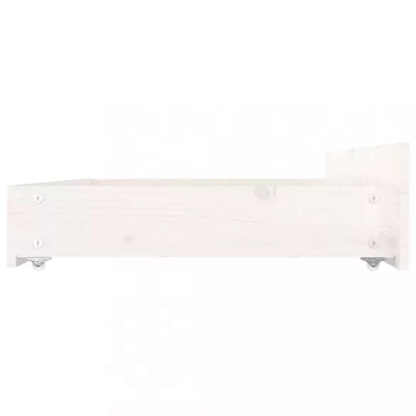 fehér ágykeret fiókokkal 135 x 190 cm (Double)