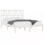 fehér tömör fenyőfa ágykeret 120 x 200 cm