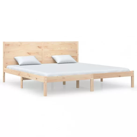 tömör fenyőfa ágy matrac nélkül 200 x 200 cm