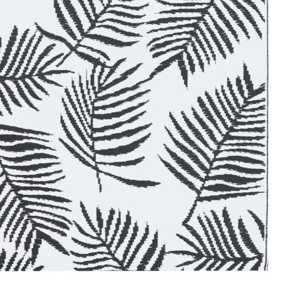 ARAKIL kültéri szőnyeg fehér és fekete 160x230 cm PP