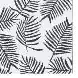 fekete-fehér ARAKIL PP kültéri szőnyeg 190 x 290 cm