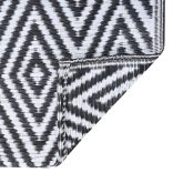 fekete-fehér ARAKIL PP kültéri szőnyeg 160 x 230 cm