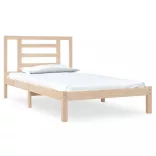 tömör fenyőfa ágy matrac nélkül 90 x 200 cm