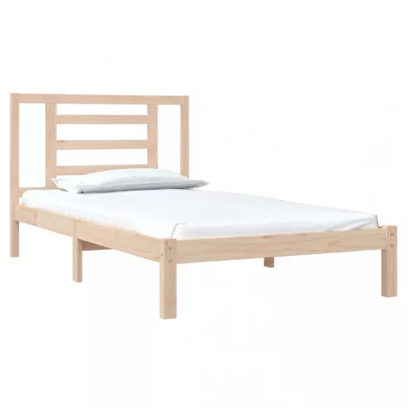 tömör fenyőfa ágy matrac nélkül 90 x 200 cm