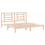 tömör fenyőfa ágy matrac nélkül 200 x 200 cm