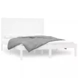 fehér tömör fa ágykeret 120 x 200 cm