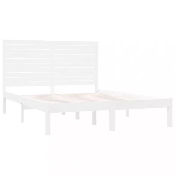 fehér tömör fa ágykeret 120 x 200 cm