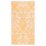 ARAKIL narancssárga és fehér 80x150 cm-es PP kültéri szőnyeg