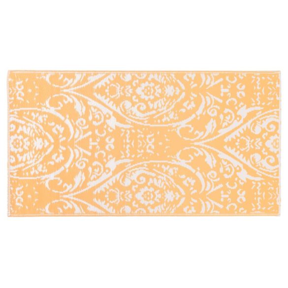 ARAKIL narancssárga és fehér 80x150 cm-es PP kültéri szőnyeg