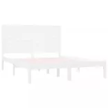fehér tömör fa ágykeret 160 x 200 cm