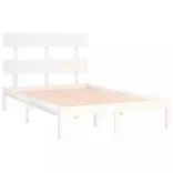 fehér tömör fa ágykeret 120 x 200 cm