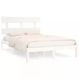 fehér tömör fa ágykeret 200 x 200 cm