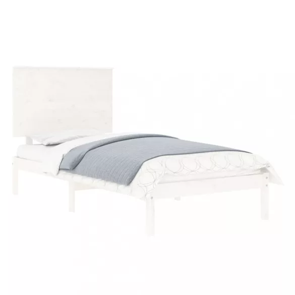 fehér tömör fenyőfa ágy matrac nélkül 90 x 200 cm