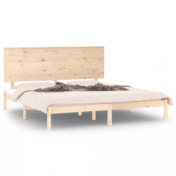 tömör fenyőfa ágy matrac nélkül 200 x 200 cm