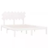 fehér tömör fa ágykeret 140x200 cm