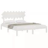 fehér tömör fa ágykeret 160 x 200 cm