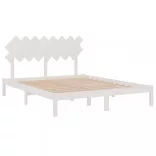 fehér tömör fa ágykeret 160 x 200 cm