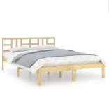 Double tömör fa ágykeret 135 x 190 cm