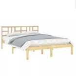 Double tömör fa ágykeret 135 x 190 cm