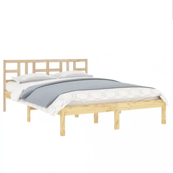 Double tömör fa ágykeret 135 x 190 cm