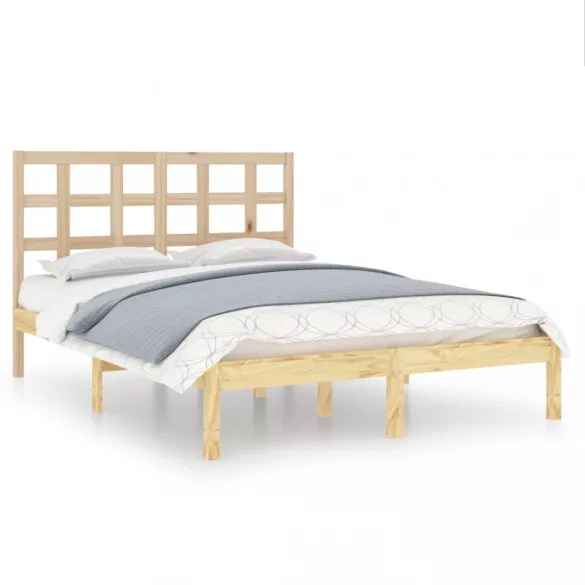 Double tömör fa ágykeret 135 x 190 cm