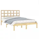 Double tömör fa ágykeret 135 x 190 cm