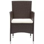 2 db barna kerti polyrattan étkezőszék