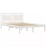 fehér tömör fa ágykeret 200 x 200 cm