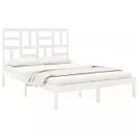 fehér tömör fa ágykeret 120 x 200 cm
