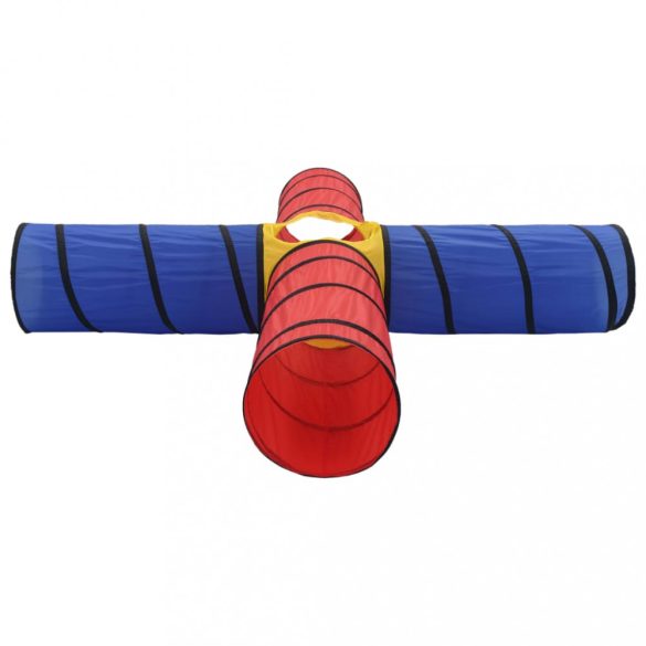 többszínű gyerek-játszóalagút 250 labdával