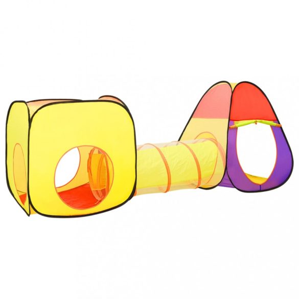 többszínű gyerekjátszósátor 250 labdával 255 x 80 x 100 cm