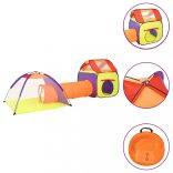 többszínű gyerekjátszósátor 250 labdával 338 x 123 x 111 cm